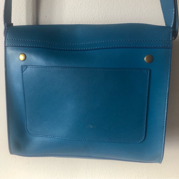 ❤️Blue IIIBeca by Joy Gryson Leather Bag Saddle Crossbody Bag - Picture 9 of 11